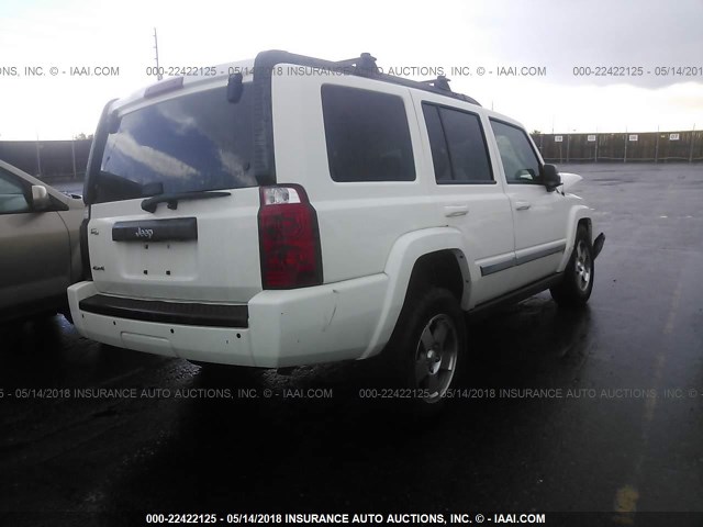 1J4RG4GK5AC131646 - 2010 JEEP COMMANDER SPORT თეთრი ფოტო 4