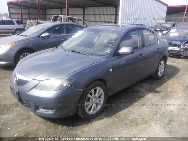 JM1BK32F681783689 - 2008 MAZDA 3 I GRAY photo 2