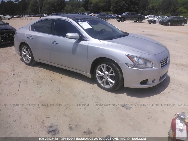 1N4AA5AP0EC913007 - 2014 NISSAN MAXIMA S/SV SILVER photo 1