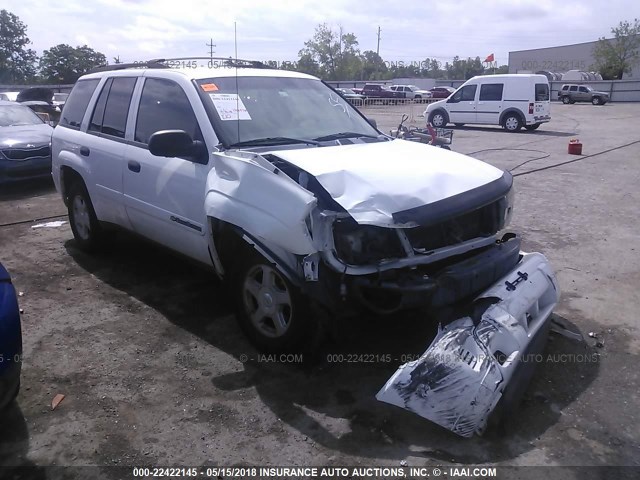 1GNDS13S622442214 - 2002 CHEVROLET TRAILBLAZER  WHITE photo 1