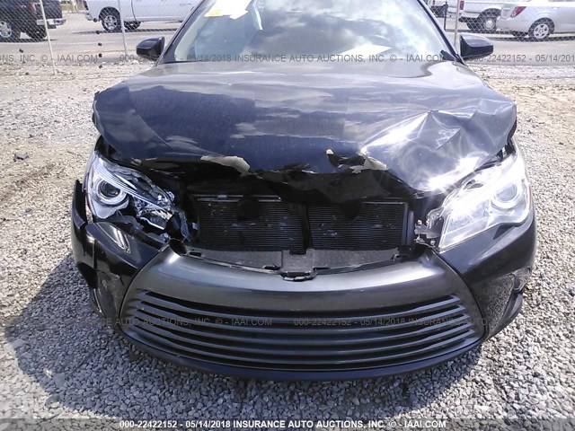 4T4BF1FK5GR581246 - 2016 TOYOTA CAMRY LE/XLE/SE/XSE BLACK photo 6