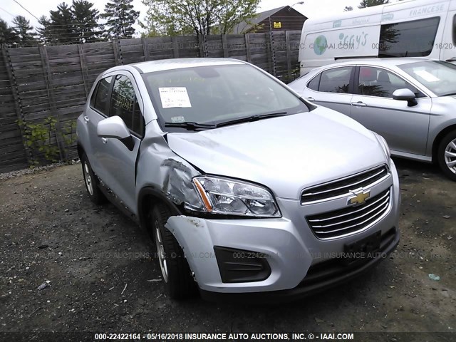 KL7CJPSB3FB208174 - 2015 CHEVROLET TRAX 1LS SILVER photo 1