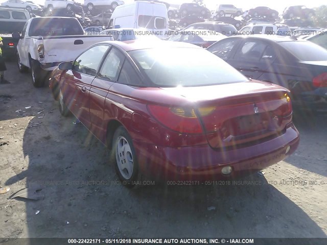 1G8ZY12722Z299922 - 2002 SATURN SC2 RED photo 3