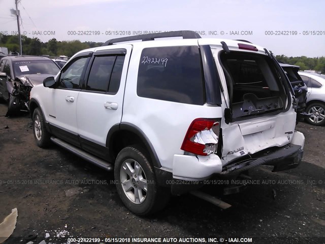 1FMZU73W05UB54546 - 2005 FORD EXPLORER XLT/XLT SPORT/NBX WHITE photo 3