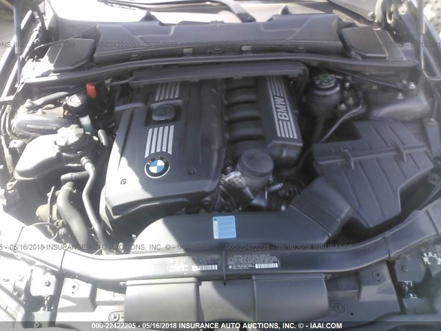 WBAVC53558FZ83958 - 2008 BMW 328 I SULEV BLACK photo 10