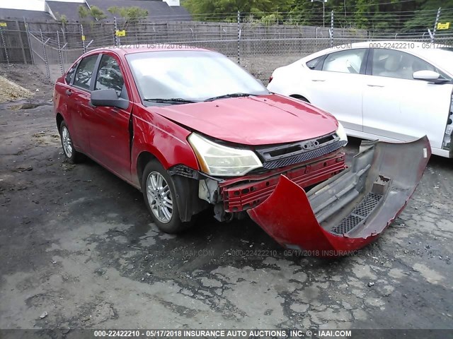 1FAHP35NX8W218840 - 2008 FORD FOCUS SE/SEL/SES RED photo 6