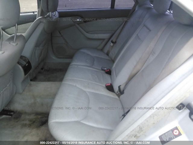 WDBNG70J32A302509 - 2002 MERCEDES-BENZ S 430 SILVER photo 8