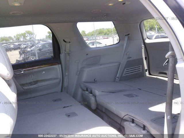 5GZEV23768J197823 - 2008 SATURN OUTLOOK XR მუქწითელი ფოტო 8