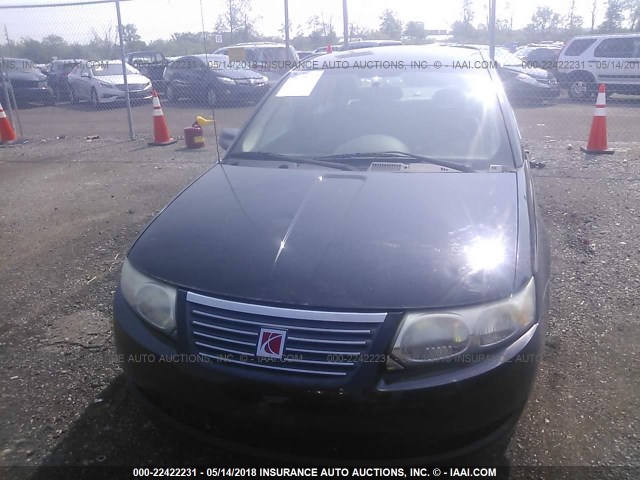 1G8AJ55F66Z120234 - 2006 SATURN ION LEVEL 2 BLACK photo 6