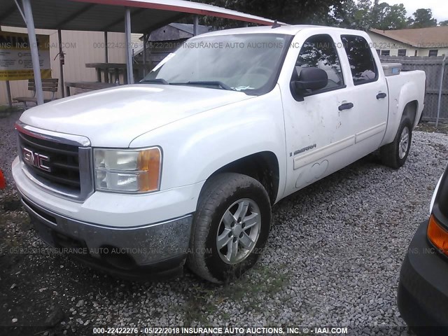 3GTEC23J39G121157 - 2009 GMC SIERRA C1500 SLE WHITE photo 2