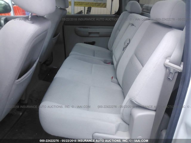 3GTEC23J39G121157 - 2009 GMC SIERRA C1500 SLE WHITE photo 8