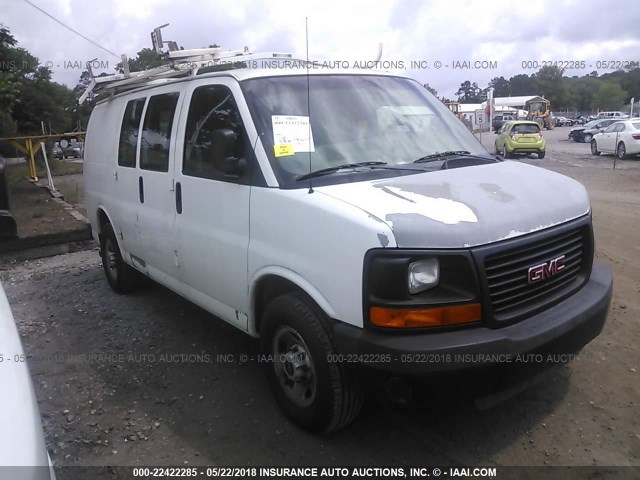 1GTGG25C691152963 - 2009 GMC SAVANA G2500 WHITE photo 1