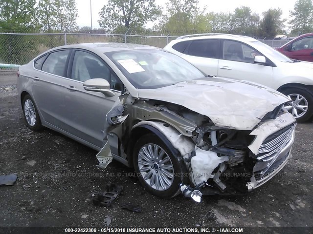 3FA6P0LU5FR238977 - 2015 FORD FUSION SE HYBRID TAN photo 1