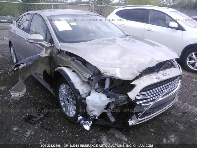 3FA6P0LU5FR238977 - 2015 FORD FUSION SE HYBRID TAN photo 6