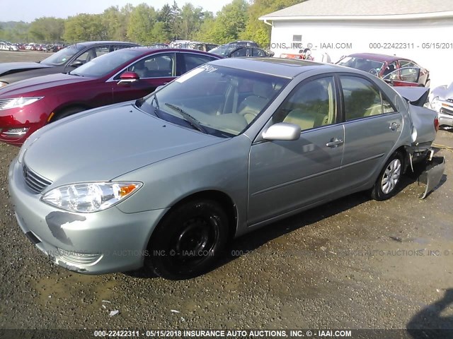 4T1BE30K66U715181 - 2006 TOYOTA CAMRY LE/XLE/SE TEAL photo 2