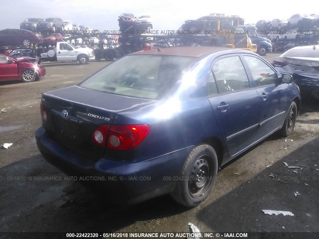 1NXBR32E25Z525579 - 2005 TOYOTA COROLLA CE/LE/S BLUE photo 4