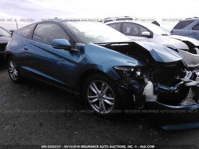 JHMZF1D42BS004937 - 2011 HONDA CR-Z TEAL photo 1