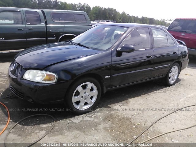 3N1CB51D76L532107 - 2006 NISSAN SENTRA 1.8/1.8S BLACK photo 2