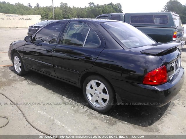 3N1CB51D76L532107 - 2006 NISSAN SENTRA 1.8/1.8S BLACK photo 3