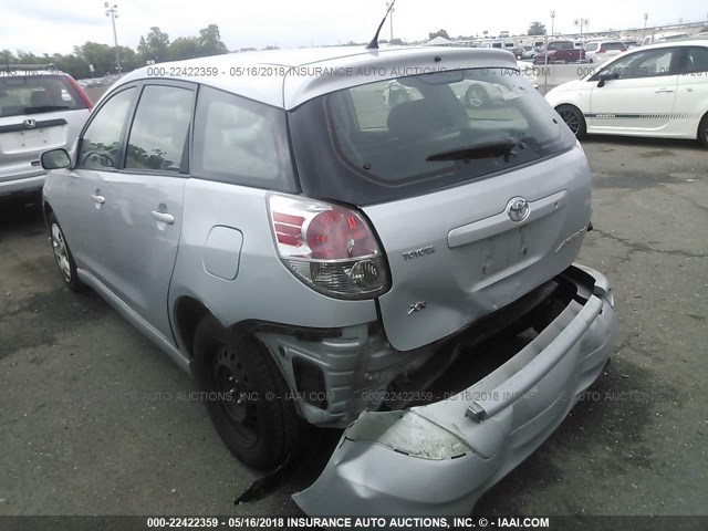 2T1KR32E38C697514 - 2008 TOYOTA COROLLA MATRIX XR SILVER photo 3