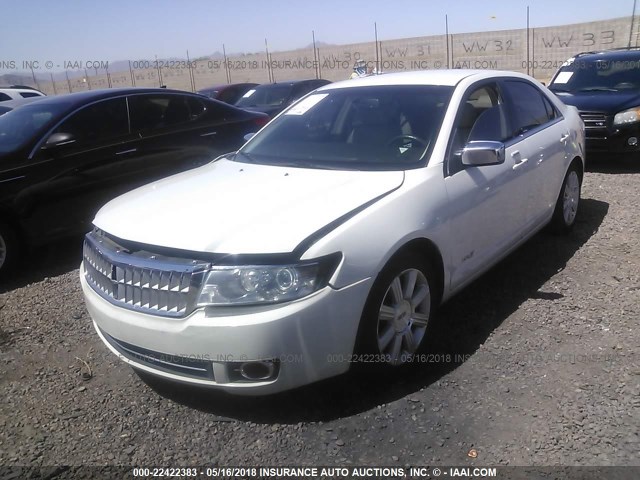 3LNHM26T18R642044 - 2008 LINCOLN MKZ WHITE photo 2