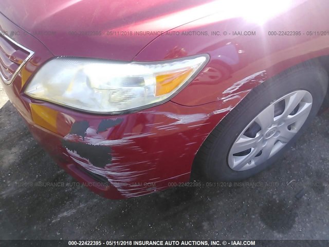 4T4BF3EKXAR040522 - 2010 TOYOTA CAMRY SE/LE/XLE RED photo 6