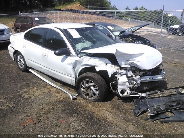 1G2NE52F14C209925 - 2004 PONTIAC GRAND AM SE WHITE photo 1