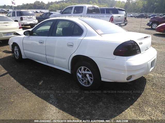 1G2NE52F14C209925 - 2004 PONTIAC GRAND AM SE WHITE photo 3