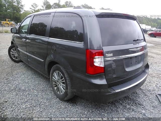2C4RC1CGXER192215 - 2014 CHRYSLER TOWN & COUNTRY TOURING L GRAY photo 3