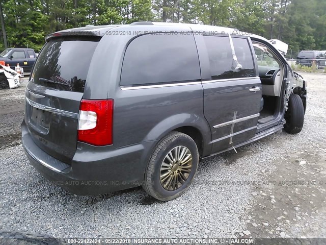 2C4RC1CGXER192215 - 2014 CHRYSLER TOWN & COUNTRY TOURING L GRAY photo 4