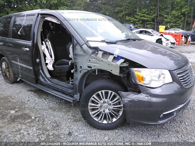 2C4RC1CGXER192215 - 2014 CHRYSLER TOWN & COUNTRY TOURING L GRAY photo 6