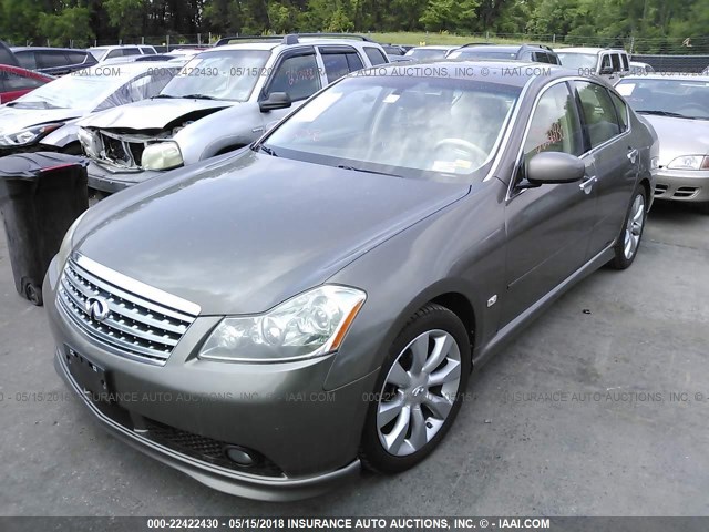 JNKBY01E46M206787 - 2006 INFINITI M45 SPORT SILVER photo 2