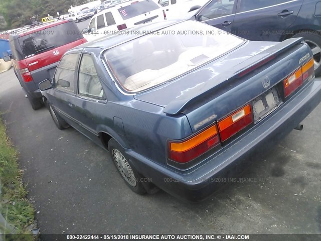 1HGCA6242KA053309 - 1989 HONDA ACCORD SEI GREEN photo 3