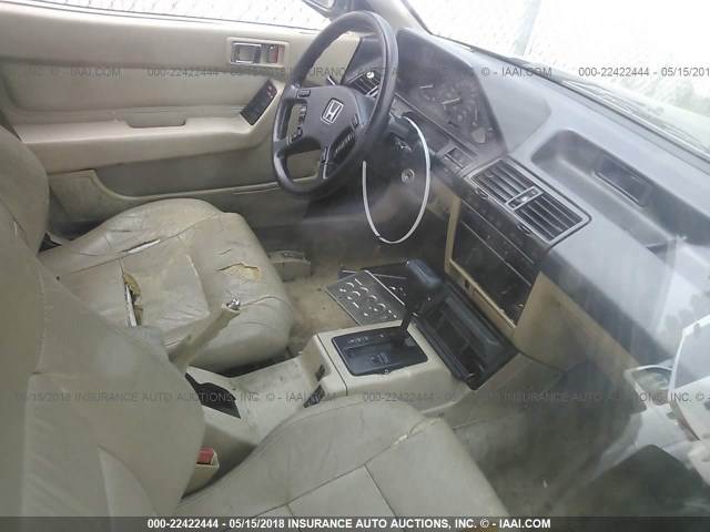 1HGCA6242KA053309 - 1989 HONDA ACCORD SEI GREEN photo 5