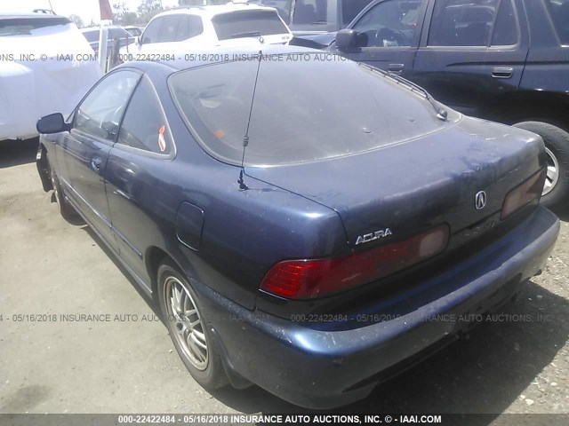 JH4DC4353XS013877 - 1999 ACURA INTEGRA LS BLUE photo 3