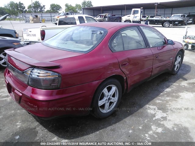 1G2HY52K04U218224 - 2004 PONTIAC BONNEVILLE SLE RED photo 4