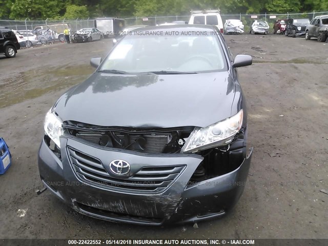 4T1BE46K98U734291 - 2008 TOYOTA CAMRY CE/LE/XLE/SE GRAY photo 6