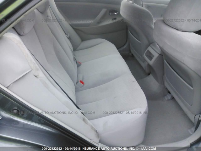 4T1BE46K98U734291 - 2008 TOYOTA CAMRY CE/LE/XLE/SE GRAY photo 8