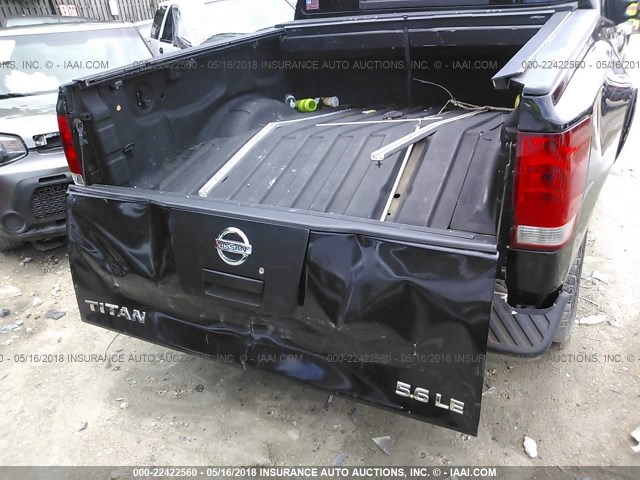 1N6AA0EC9AN319256 - 2010 NISSAN TITAN XE/SE/LE/PRO-4X BLACK photo 6