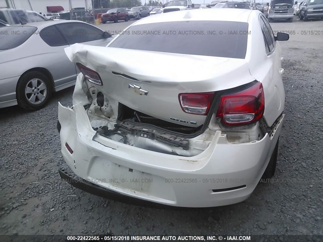 1G11F5SR8DF335238 - 2013 CHEVROLET MALIBU 2LT WHITE photo 6