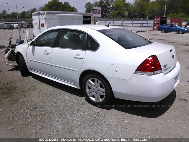 2G1WB5E33E1187050 - 2014 CHEVROLET IMPALA LIMITED LT WHITE photo 3