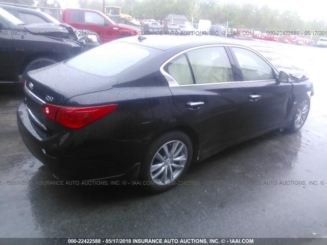 JN1CV7AR5HM680747 - 2017 INFINITI Q50 PREMIUM BLACK photo 4