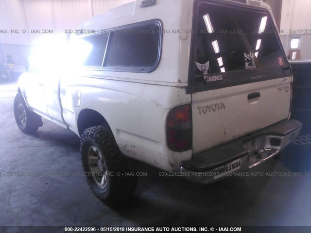 4TAWM72N9WZ053800 - 1998 TOYOTA TACOMA XTRACAB WHITE photo 3