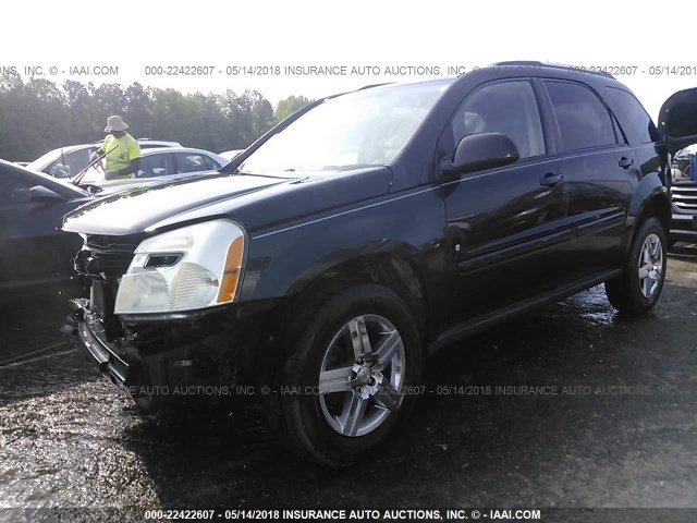 2CNDL33FX96204797 - 2009 CHEVROLET EQUINOX LT BLACK photo 2