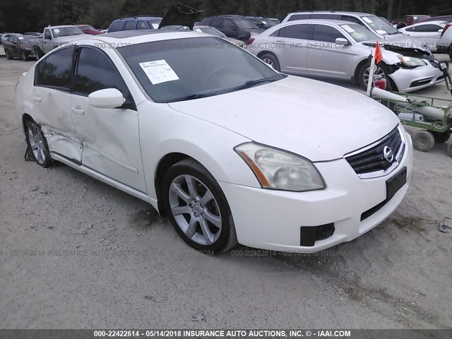 1N4BA41EX7C820396 - 2007 NISSAN MAXIMA SE/SL WHITE photo 1