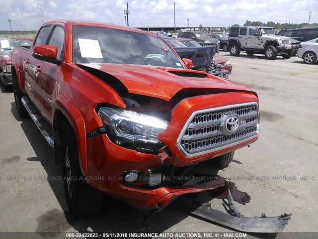 5TFDZ5BN2HX019505 - 2017 TOYOTA TACOMA DBL CAB/SR5/TRD SPORT/OR ORANGE photo 1