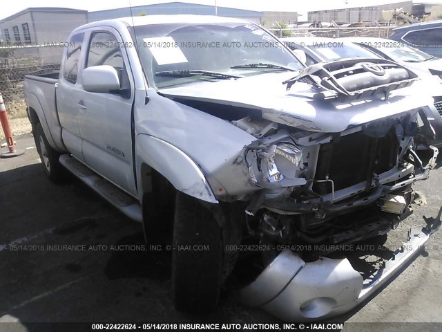 5TETU62N16Z266245 - 2006 TOYOTA TACOMA PRERUNNER ACCESS CAB SILVER photo 1