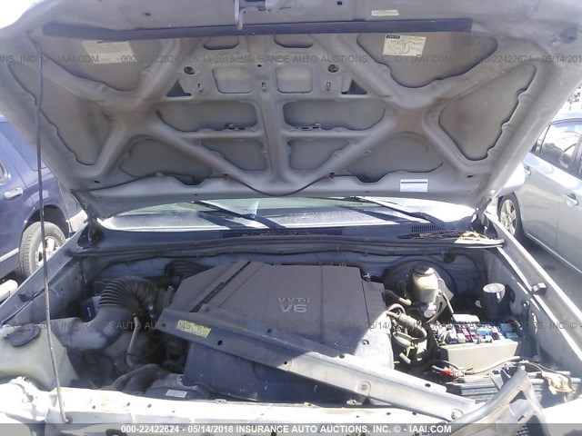 5TETU62N16Z266245 - 2006 TOYOTA TACOMA PRERUNNER ACCESS CAB SILVER photo 10