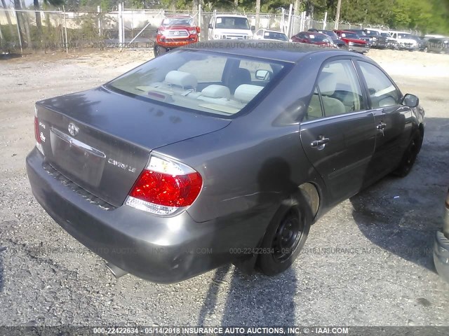 4T1BE32K26U719712 - 2006 TOYOTA CAMRY LE/XLE/SE GRAY photo 4