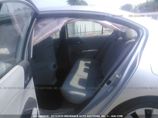 1HGCR2F85EA008092 - 2014 HONDA ACCORD EXL SILVER photo 8